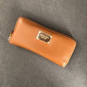 Authentic MK Cognac Wallet